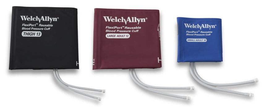Welch Allyn FlexiPort Blood Pressure Cuff; Size-10 Small Adult, Soft D