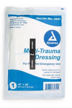 Sterile multi-trauma gauze dressing (10"x30")