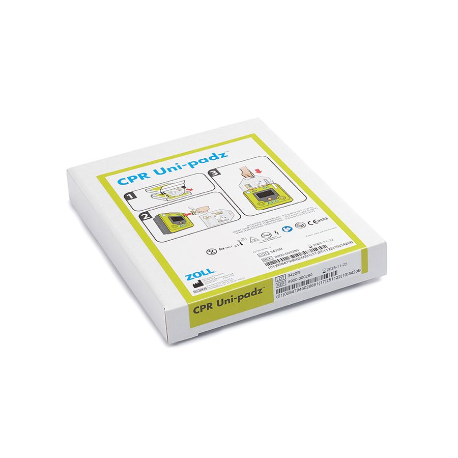 product ZOLL® 8511-001102-01 AED3 Defibrillator Pad, Li-MnO2, CPR Uni-Padz Electrode