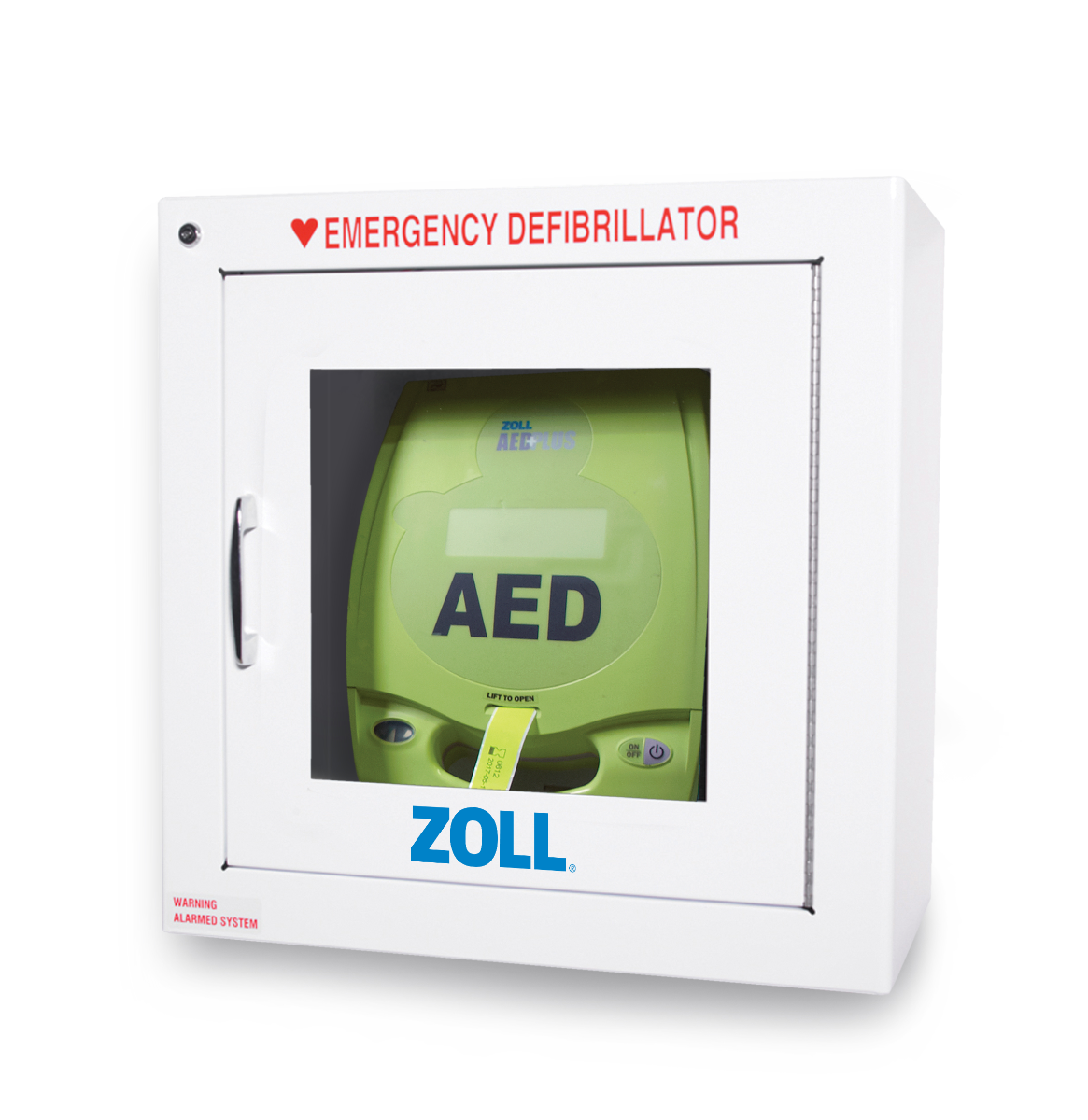 ZOLL® AED Plus® Standard Metal Wall Cabinet W/ZOLL Logo - 9" Deep