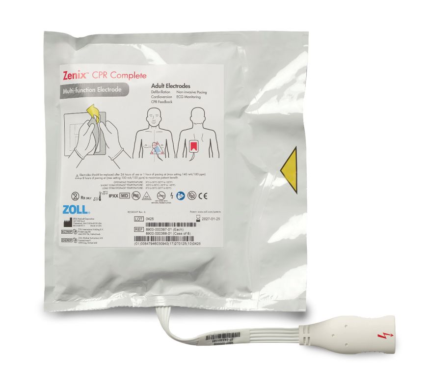Zenix CPR Complete Electrode, Box of 8 - ZOLL